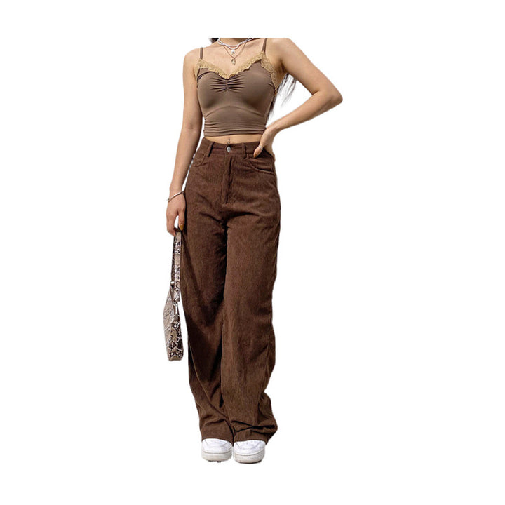 Kord-Wide pants in extra long length