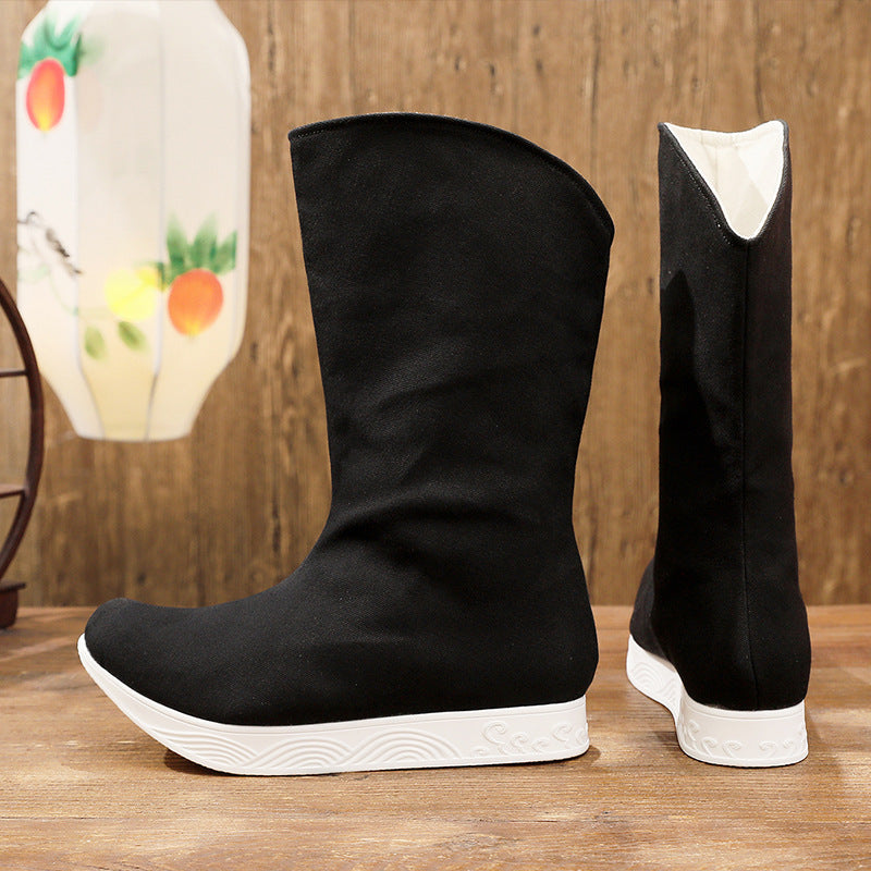 Traditional men's boots, retro style, lined