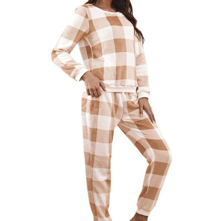 Women's Lounge Suit, Flannel, Warm, Nordic Style