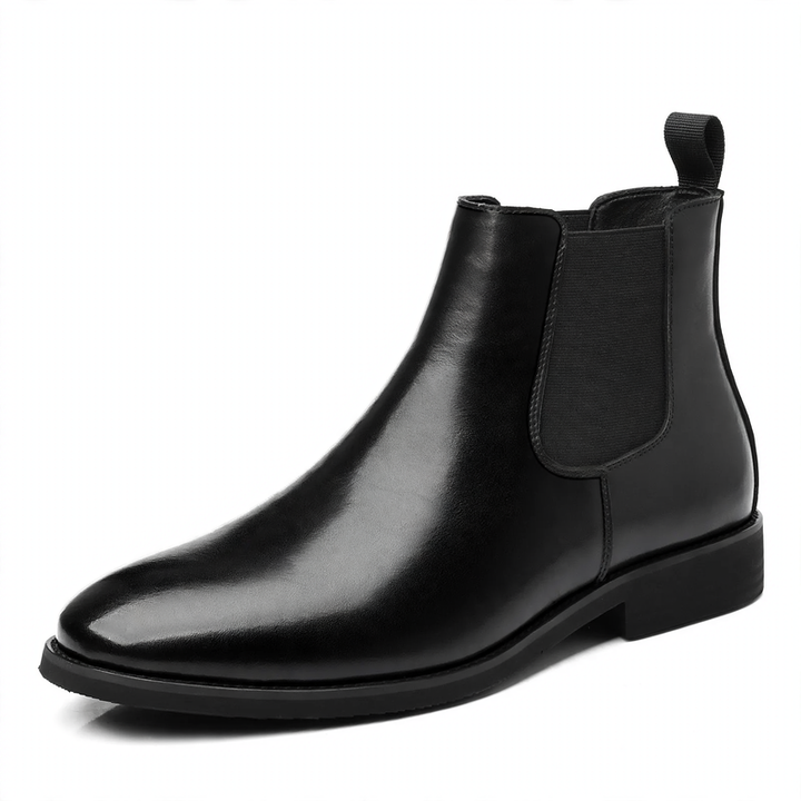 Classic men's Chelsea boots in retro style