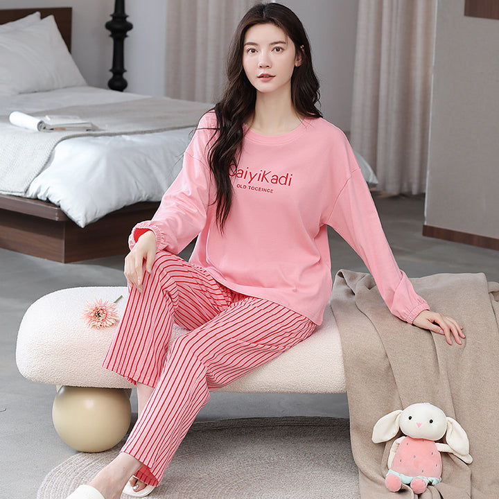 Reversible cotton pajamas, long sleeves