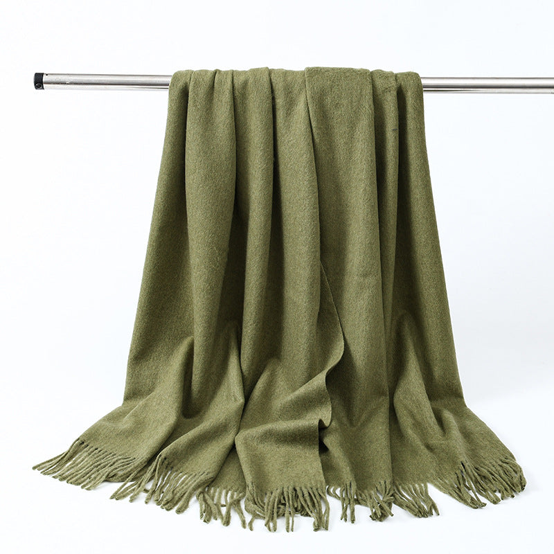 Elegant wool cashmere scarf for men and women