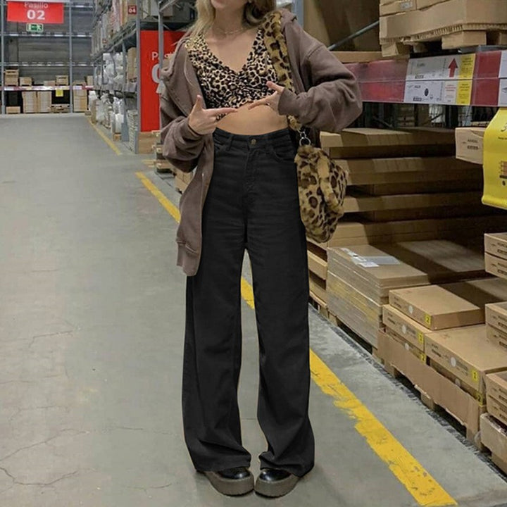 Kord-Wide pants in extra long length