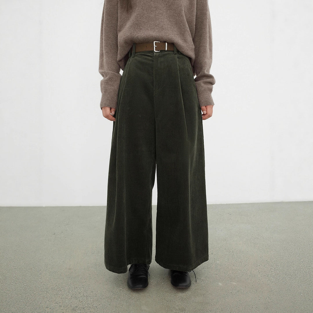 Padded women's corduroy trousers, 03416
