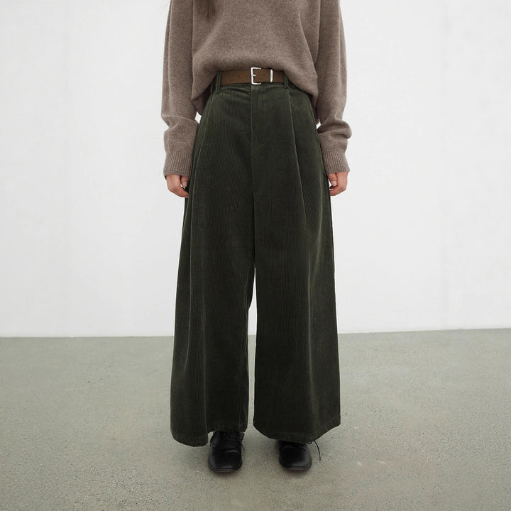 Padded women's corduroy trousers, 03416