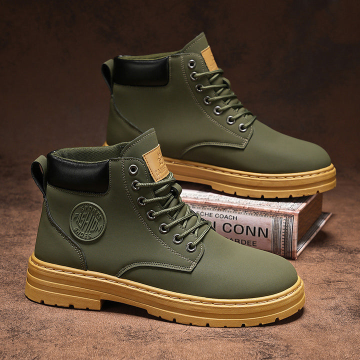 Men's boots, ankle-high, casual design