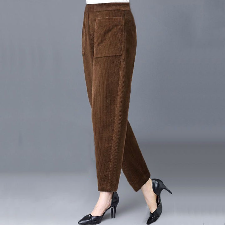 Women’s harem-style cord pants