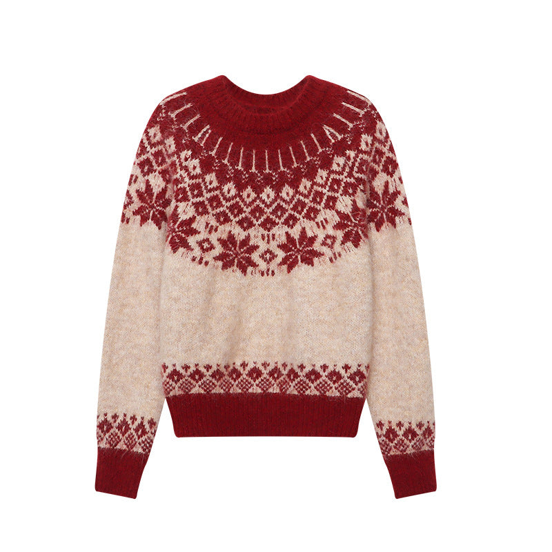 Knitted sweater with Fair-Isle pattern