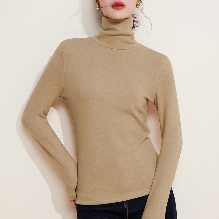 Women's Thermal Undershirt with Stand-up Collar