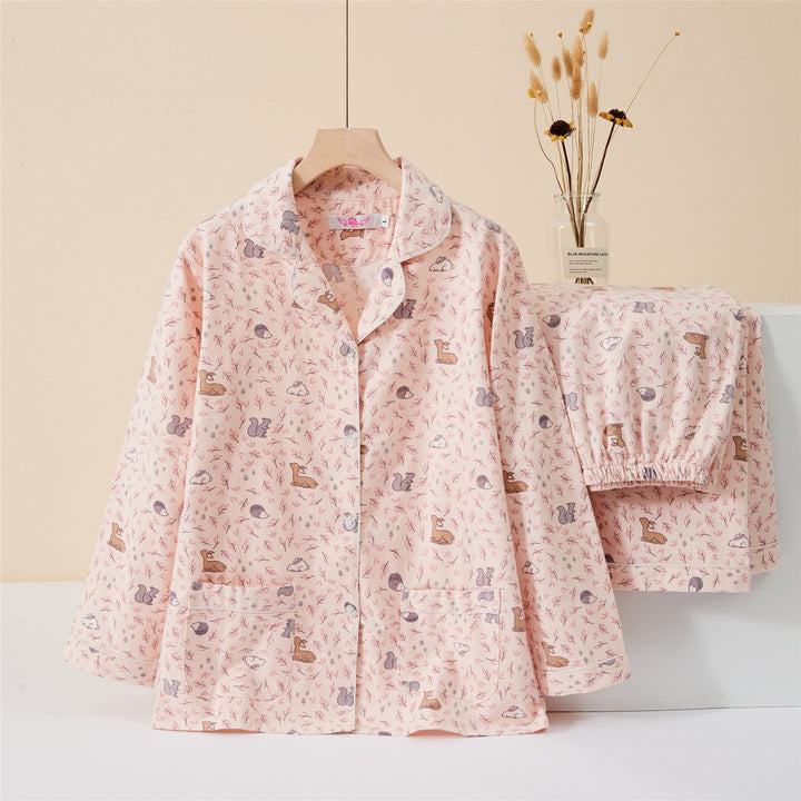 Women's loungewear, cotton flannel, warming