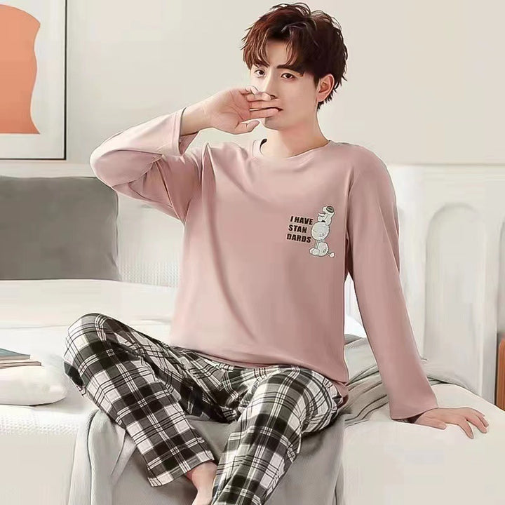 Men's Pajama Set, long-sleeved, lightweight and comfortable