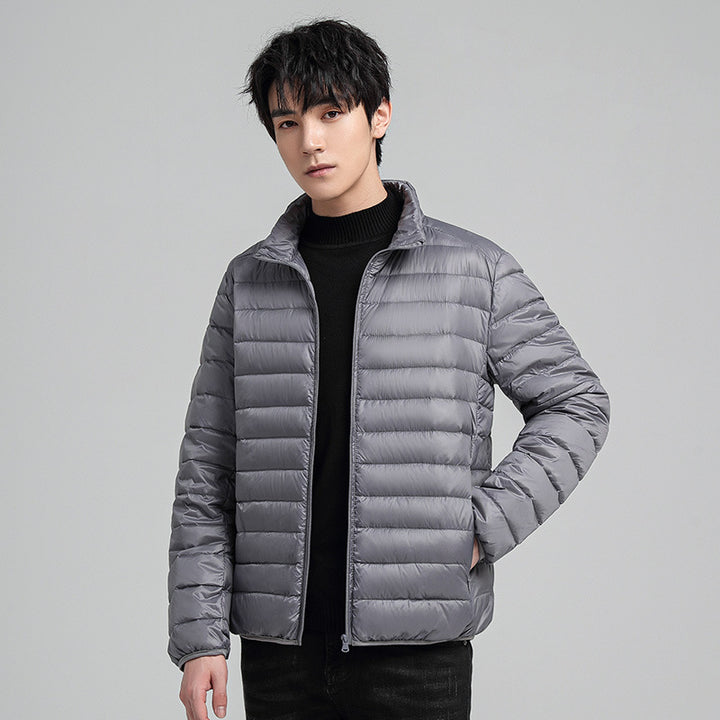 Men's Down Jacket, light, short, with duck down
