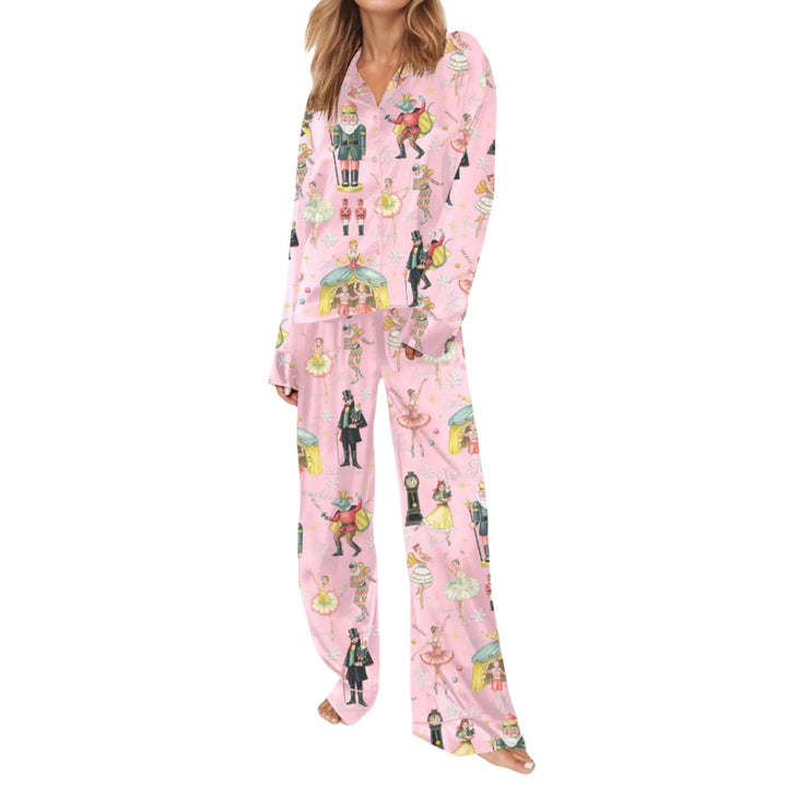 Women’s Pajamas with Christmas Design, Long Sleeve, Set