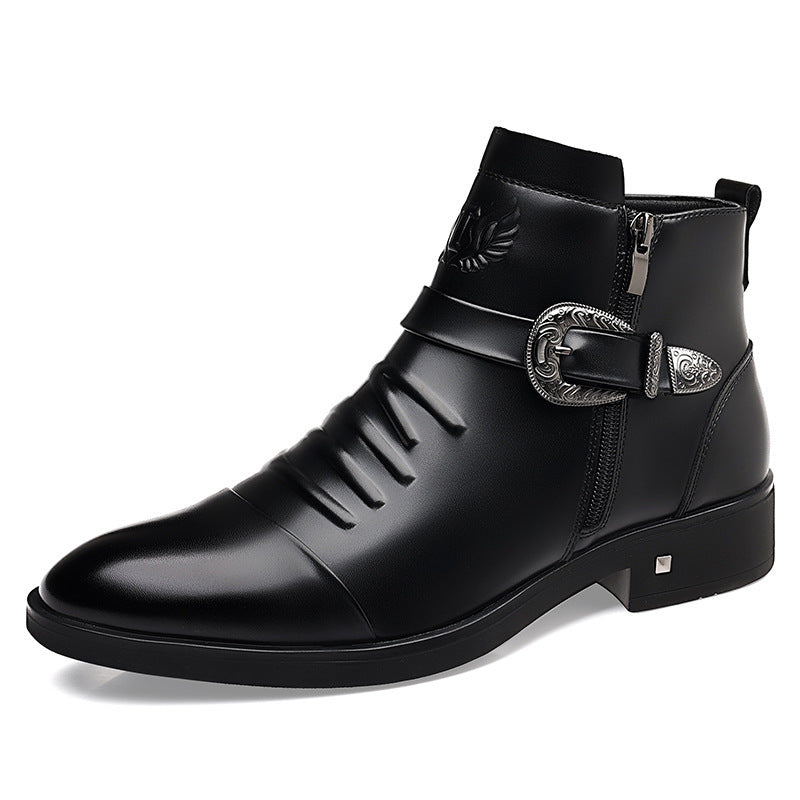 Men's business boots, water-repellent, warm