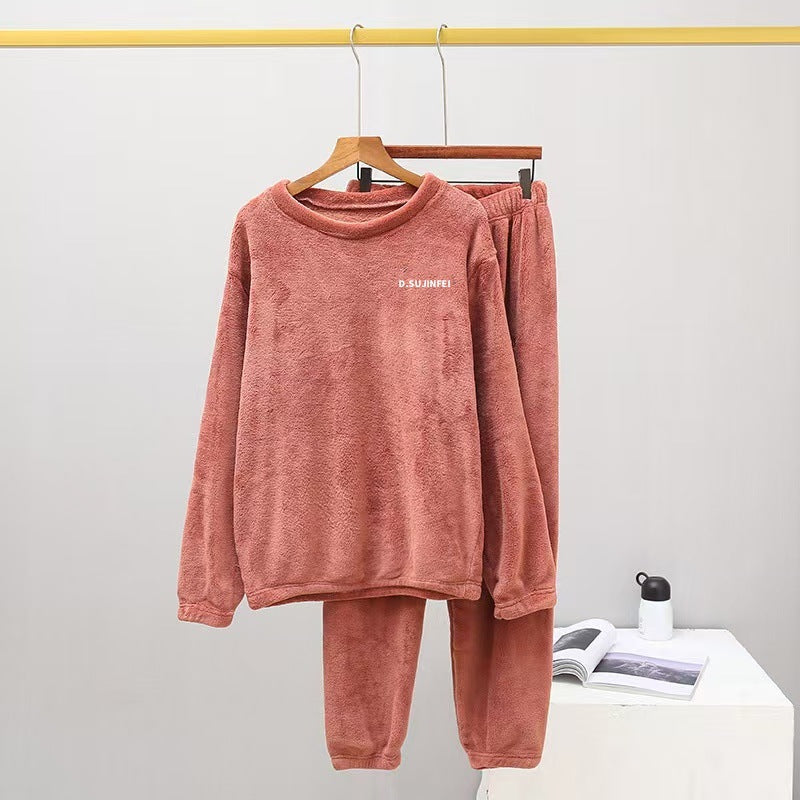 Warmer coral fleece house suit, unisex, for cold days