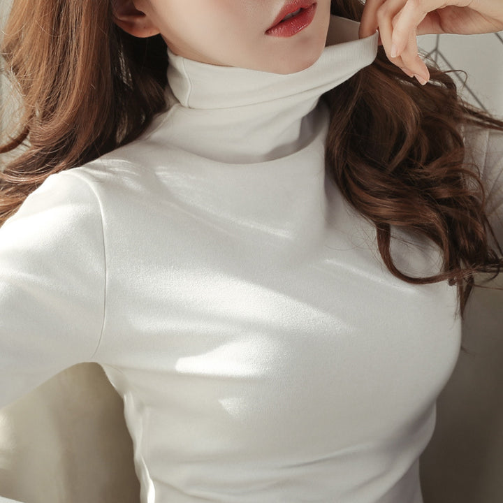 Women’s Long Sleeve Turtleneck Shirt, lined