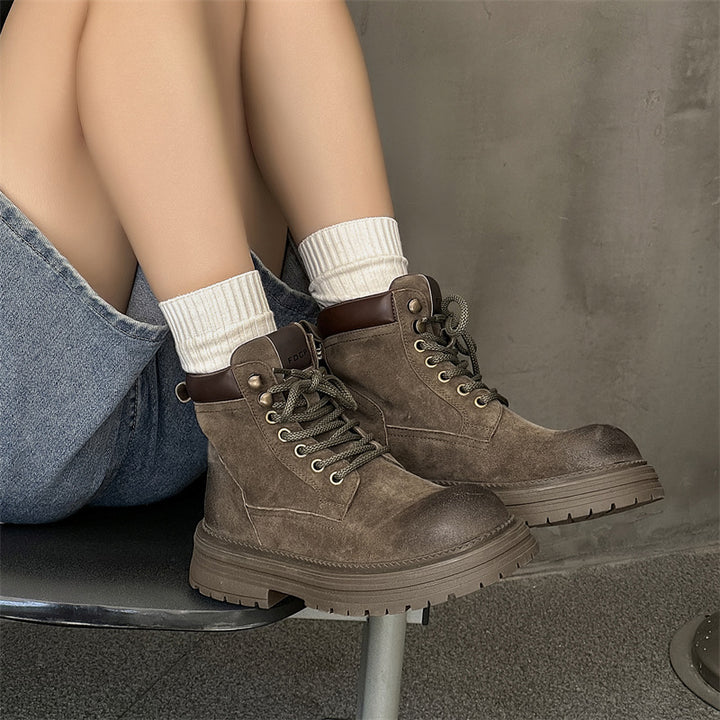 Men's boots in British style, leather