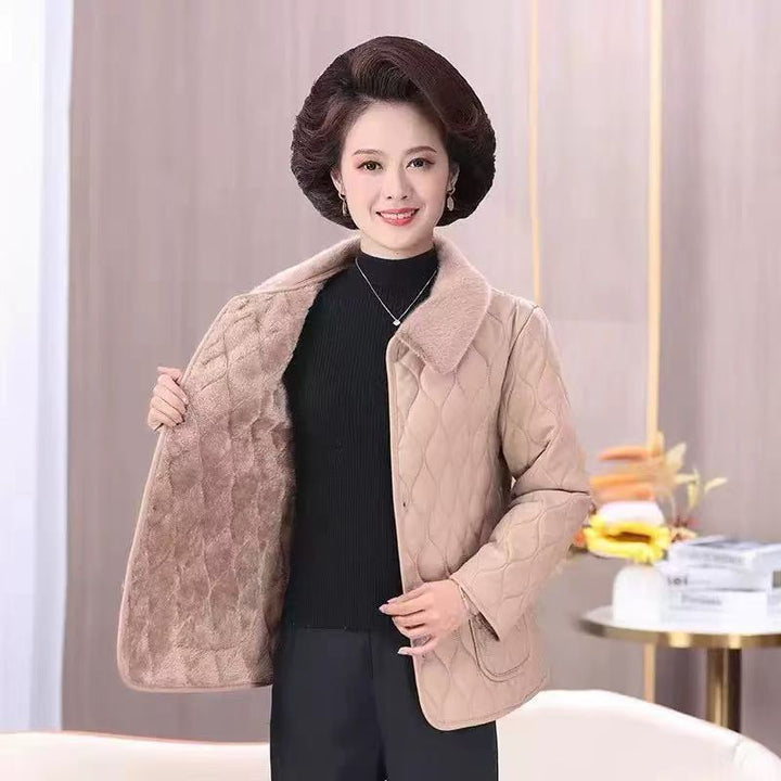 Women's winter jacket, padded, for mothers, elegant