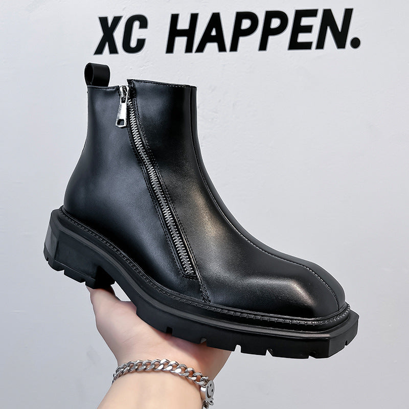 Men's Chelsea boots with zipper, 4512-A