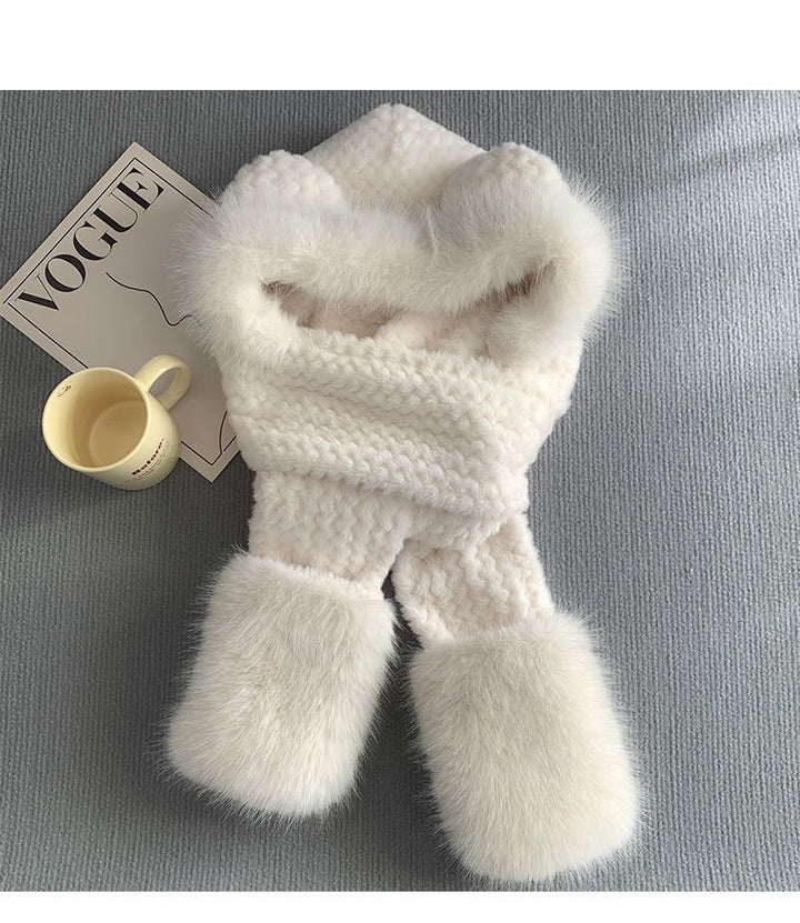 3-in-1 Set: Hat, Scarf and Gloves, fluffy