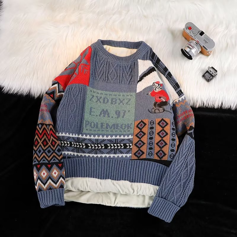 Warmer knitted sweater with turtleneck