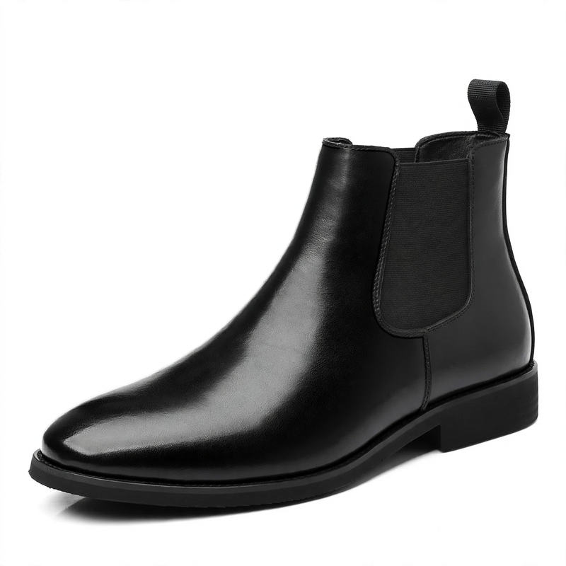 Men's Chelsea Boots, Vintage Style, Block Heel