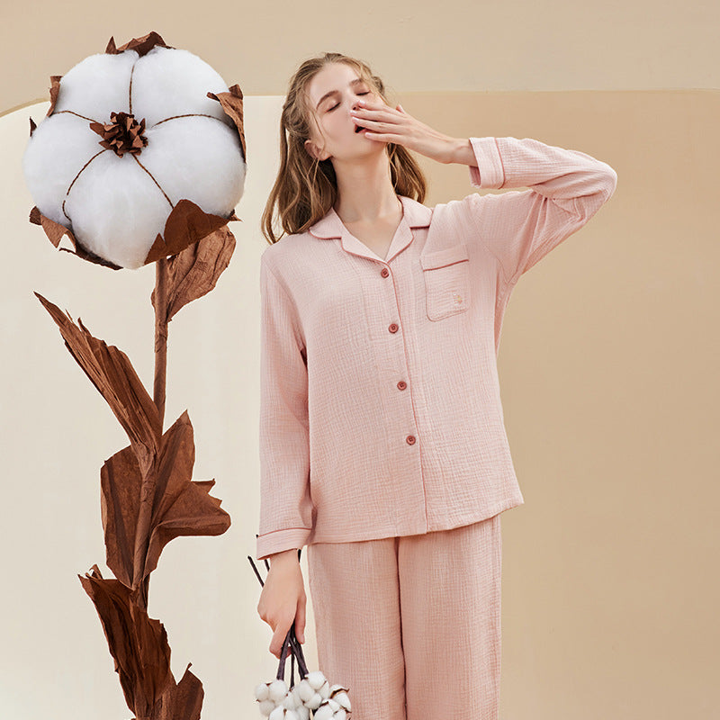 Cotton Muslin Pajama Set for Couples