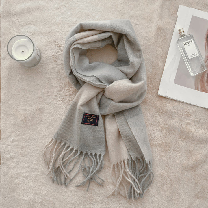 Checked scarf in retro style for women and men