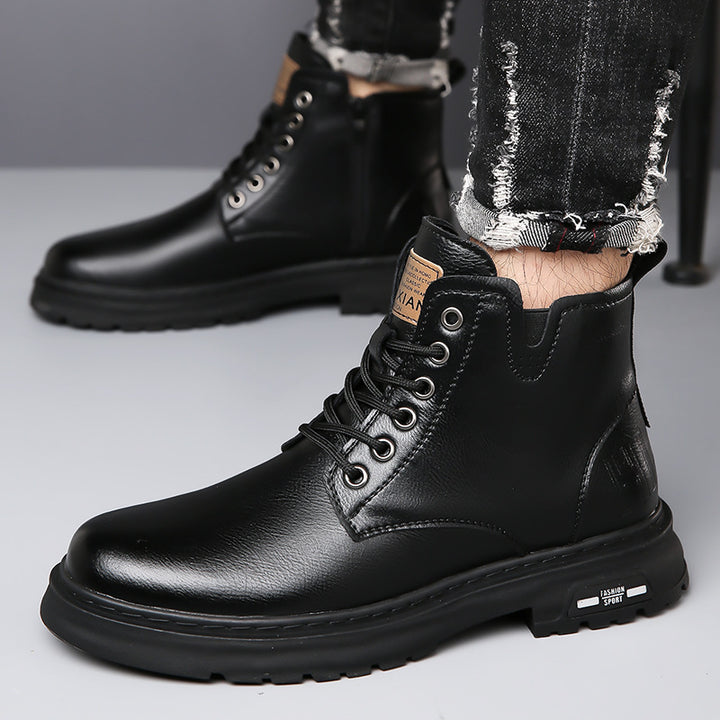 Men's work boots, insulated, slip-resistant