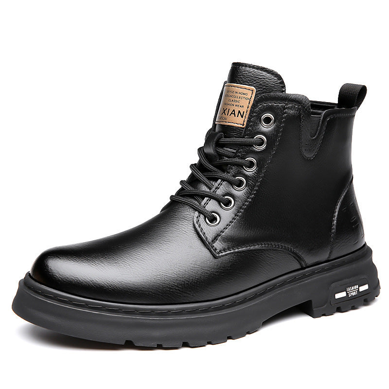 Men's work boots, insulated, slip-resistant