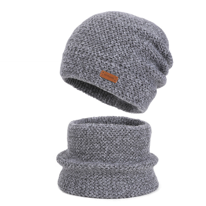 Ladies' Winter Set: Knitted Hat and Scarf with Lining