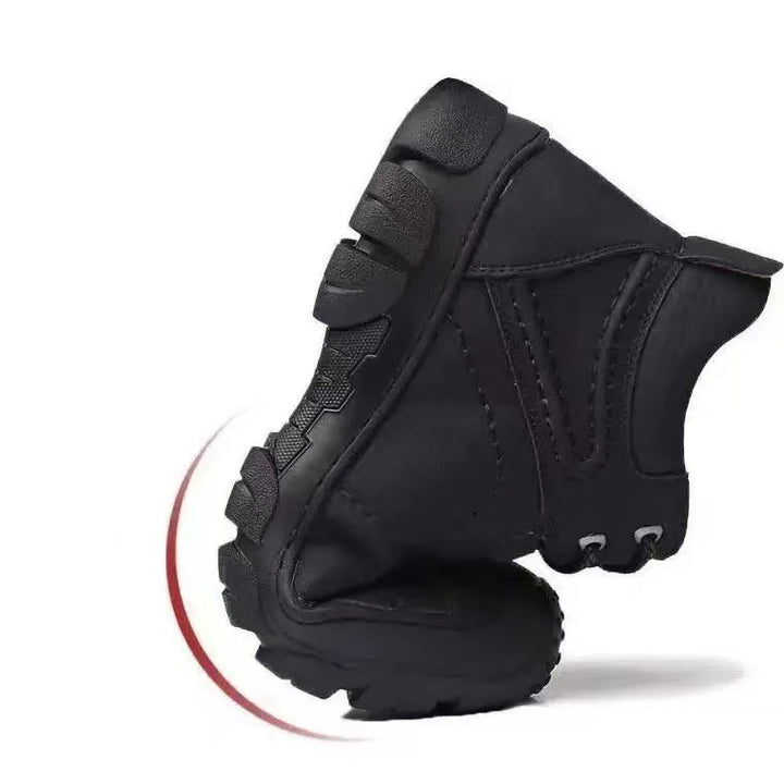 Padded men's winter boots, water-repellent