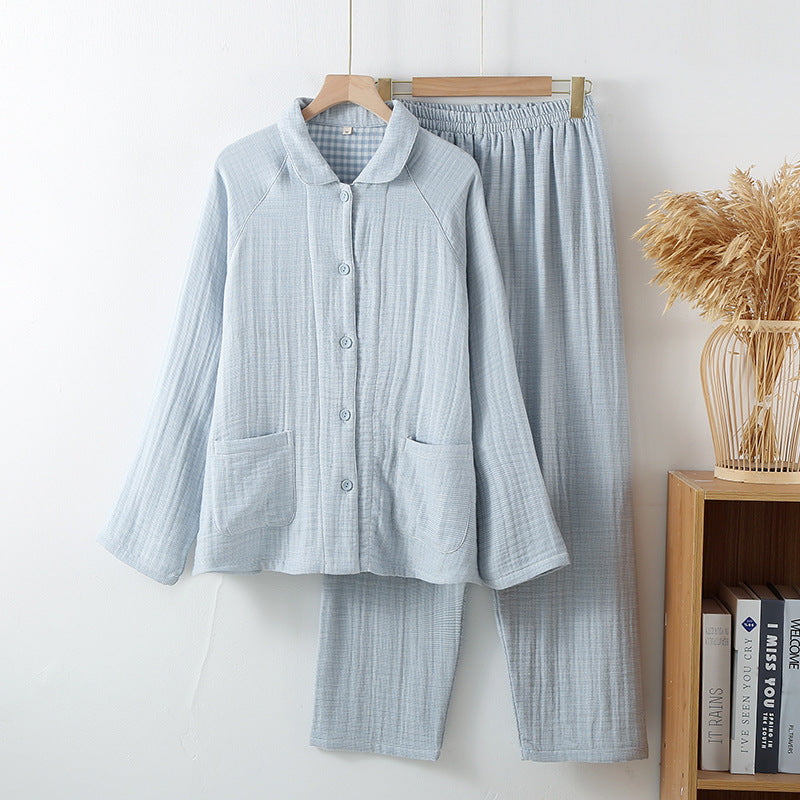 Cotton pajamas, 4-layer, for couples