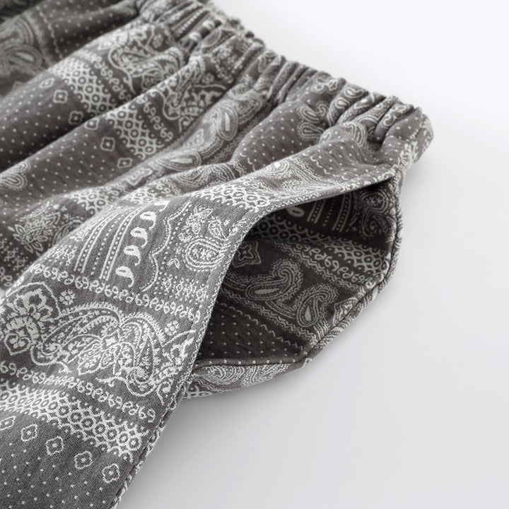 Men's pajama set made from yarn-dyed cotton