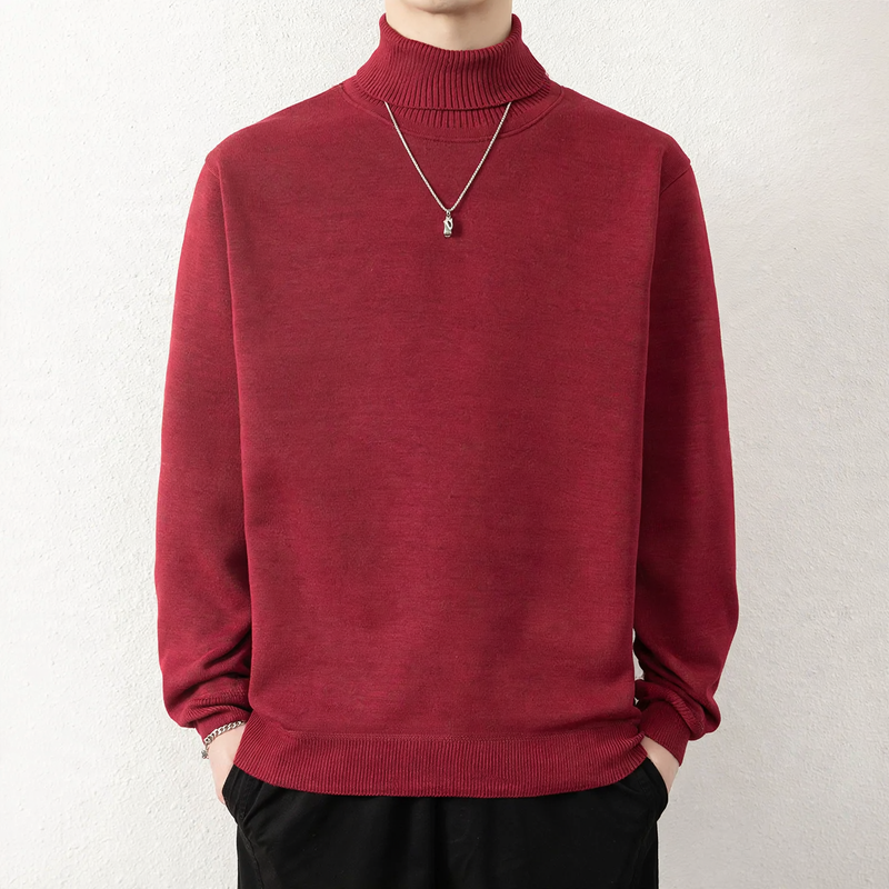 Men's Turtleneck Sweater, Lined, Winter