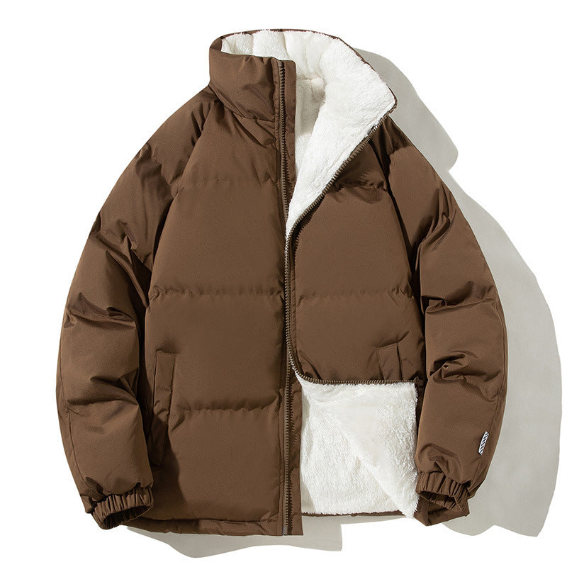 Men's winter jacket, short, padded and warm