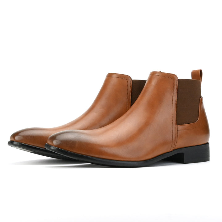 Men's Chelsea boots, square toe, versatile