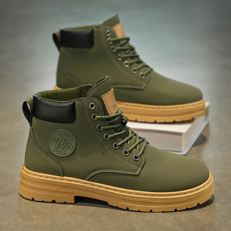 Men's boots, ankle-high, casual design