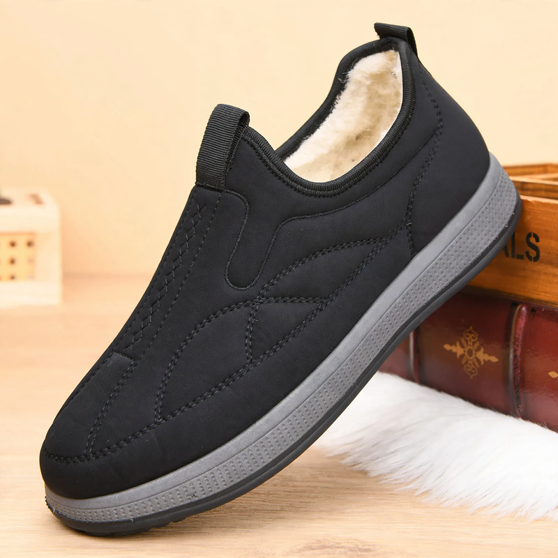 Padded men's winter boots, casual, slip-resistant