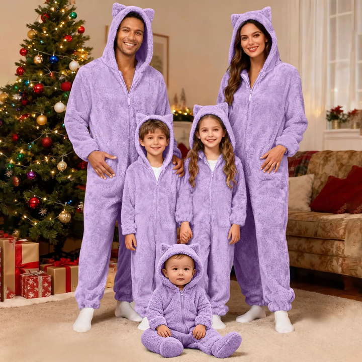 Christmas cotton pajama set for families