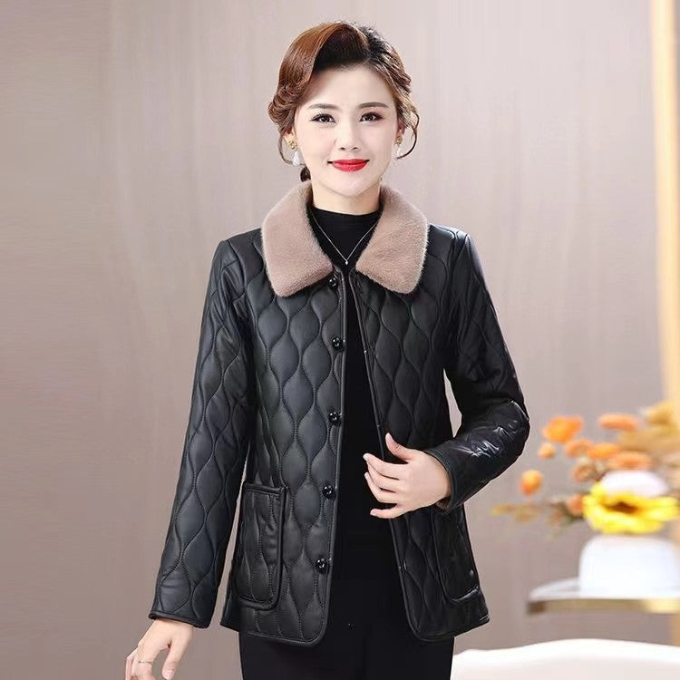 Women's winter jacket, padded, for mothers, elegant
