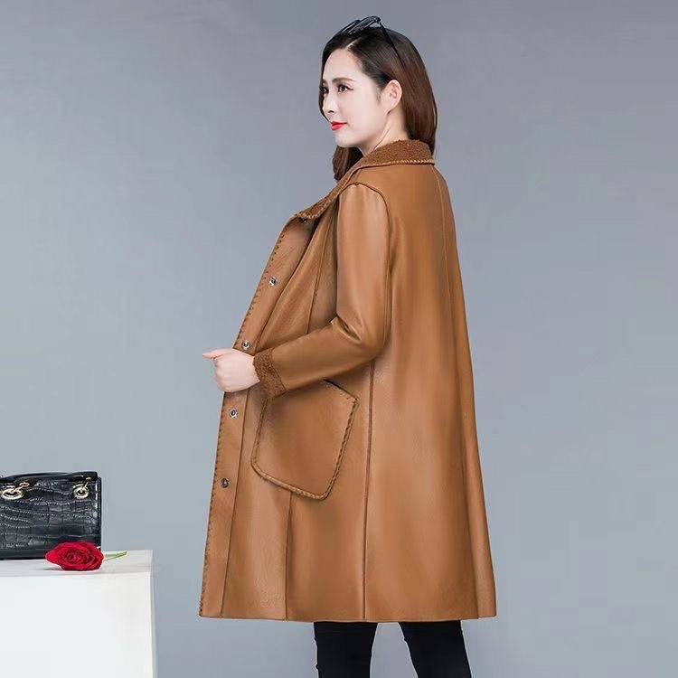 Women's Coat, Teddy-Fleece, mid-length, Winter