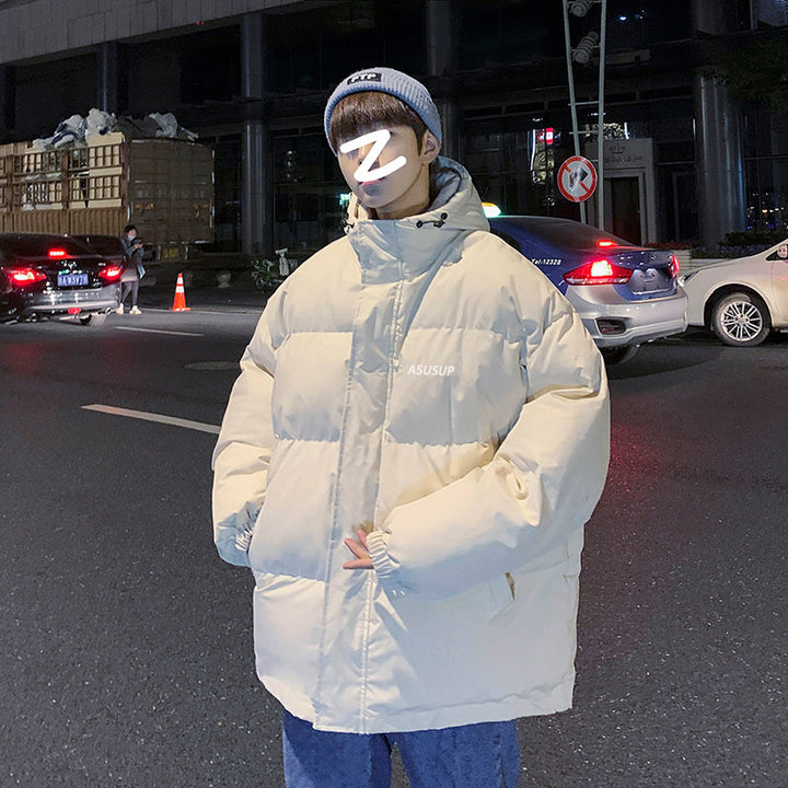 Padded men's hoodie in oversized style