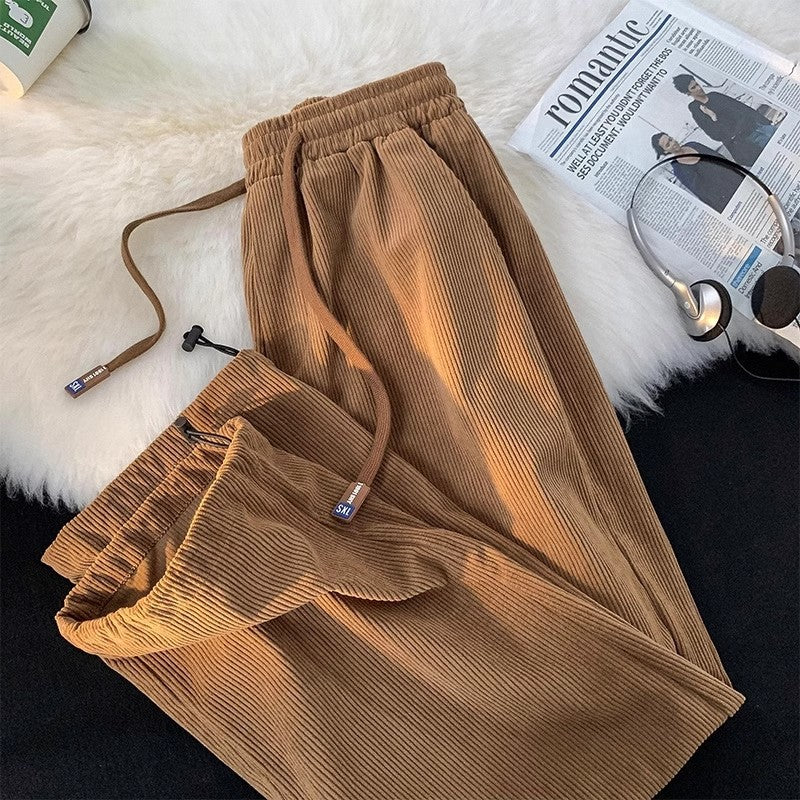 Kord casual pants with drawstring, lined