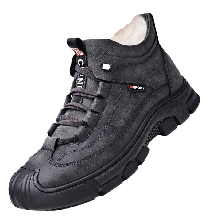Padded men's ankle boots, winter casual shoes