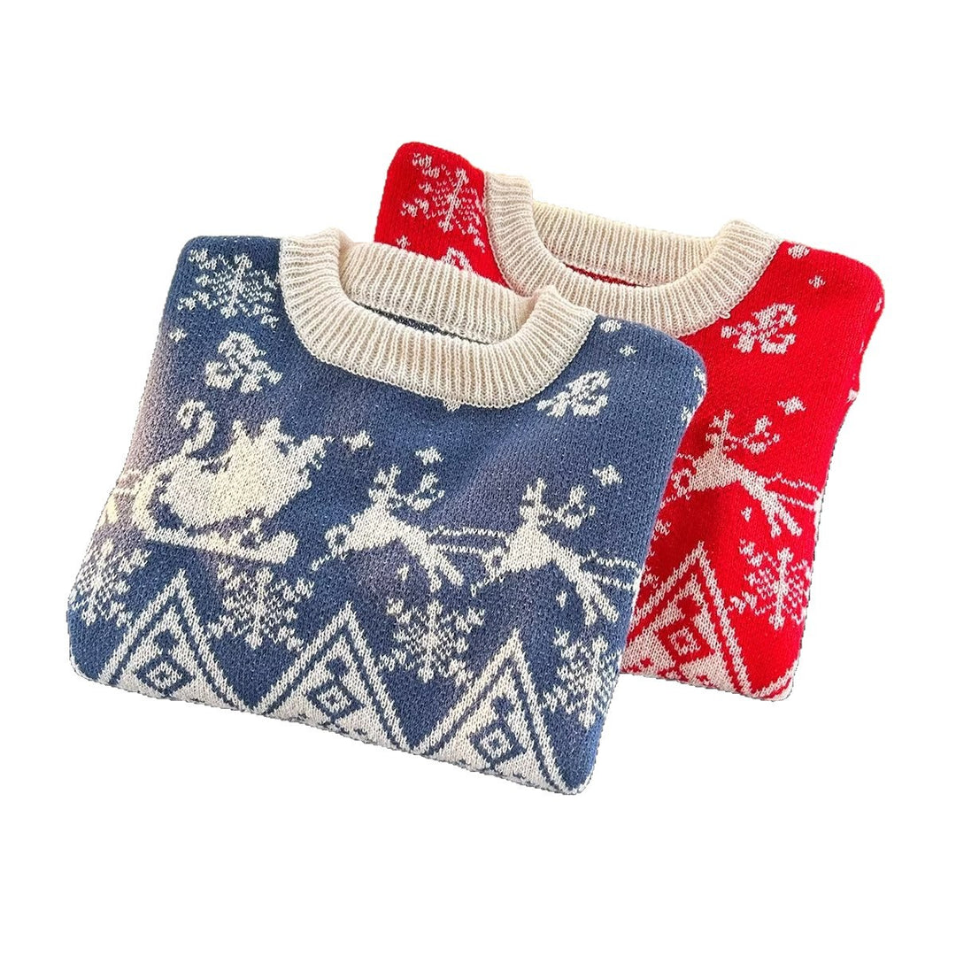 Men's knit sweater, loose fit, warming