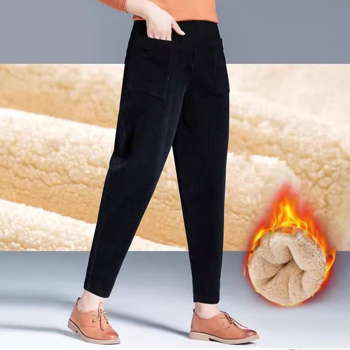 Women’s harem-style cord pants