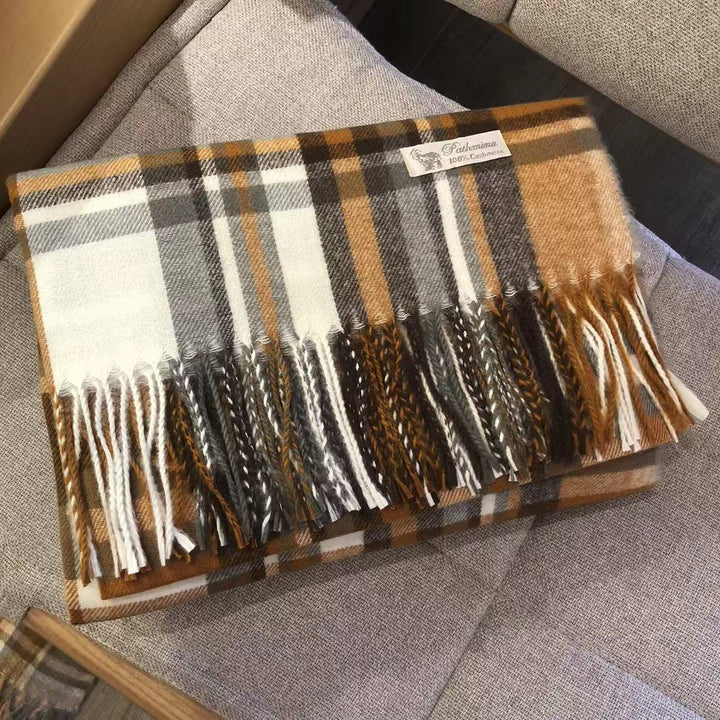Checked scarf, 200 cm, warming