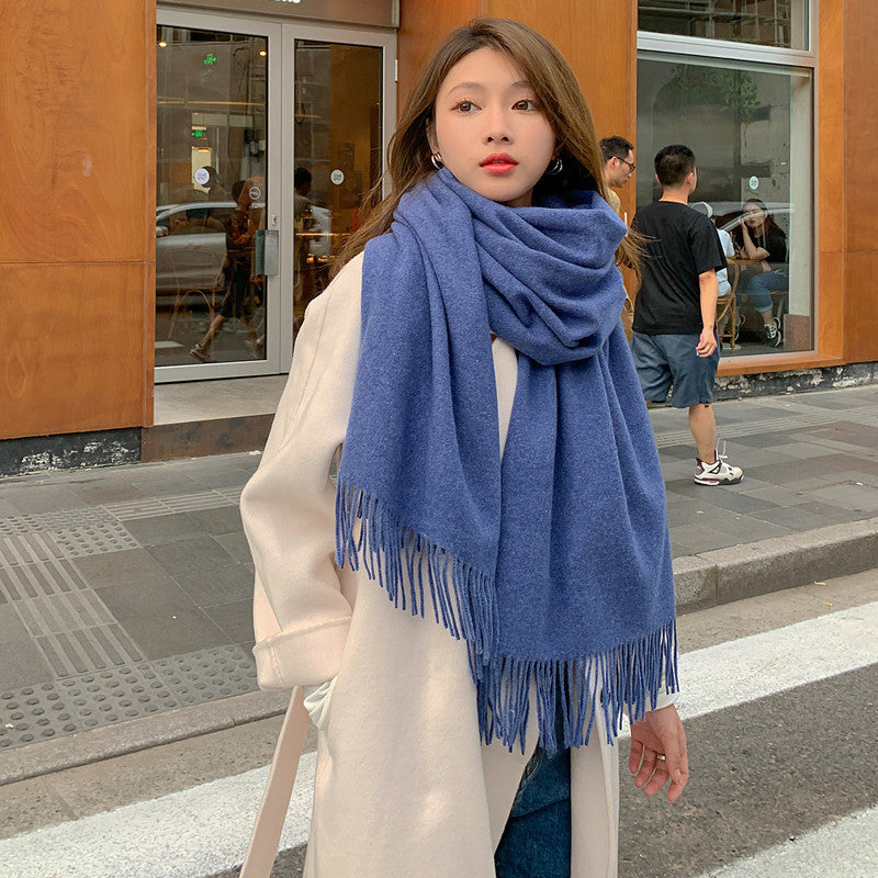 Winter scarf in cashmere look, 200x70 cm