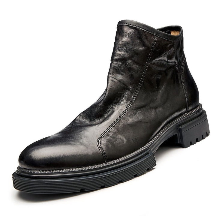 Men's Chelsea boots made of cowhide leather, breathable